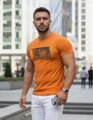 Herren T-Shirt mit Totenkopf und Blumendruck NX079R
