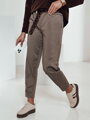 Dámske nohavice one size LEOCINCIN s opaskom khaki UY2262