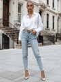Dámske rifľové nohavice slim fit SPARKLI modré UY2488