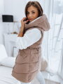 Ružová dámska prešívaná vesta GAMIS TY3292