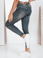 Dámske rifle skinny push up modré UY2803