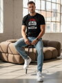 Herren Muscle Car Print T-Shirt schwarz Dstreet NX046R