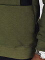 Pánska mikina s kapucňou khaki Dstreet BX5913