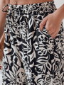 Dámske nohavice materiálové s voľne splývavým strihom TROPICAL SUN čierne UY2634
