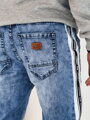 Pánske modré džínsové joggery Dstreet UX4224