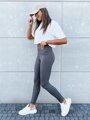 Dámske legíny LOOK ME sivá UY1619