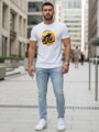 Bedrucktes Herren-T-Shirt weiß Dstreet NX5095R