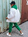 Biela dámska oversize bunda 