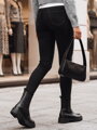 Dámske nohavice BLACKIN typu skinny čierne UY2221