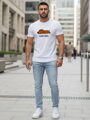Bedrucktes Herren-T-Shirt weiß Dstreet NX5092R