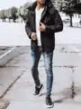 Čierna zimná bunda