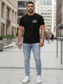 Bedrucktes Feuerwehr-T-Shirt mit Totenkopf für Männer NX054R