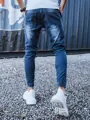 Pekné tmavo-modré rifle v trendy prevedení.