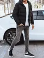 Čierna bunda v obojstrannom prevedení