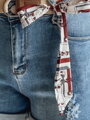 Dámske jeansové šortky BELTLOVE modré SY0469