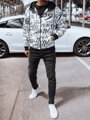 Biela pánska mikina s kapucňou Dstreet BX5788