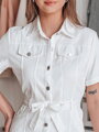 Dámske šaty midi LOVE biele EY2595