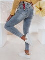Dámske rifľové nohavice skinny TRENDIFIX s opaskom modré UY2481