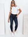 Dámske rifle skinny tmavomodré UY2813
