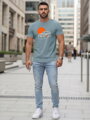 Herren-T-Shirt mit Autodruck petrol Dstreet NX5091R