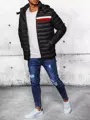 Čierna pánska prešívaná bunda