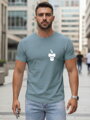 Bedrucktes Feuerwehr-T-Shirt mit Totenkopf für Männer NX054R