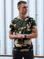Pánske tričko camo Farba Khaki DSTREET RX5599