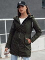 VERCHA dámska bunda parka zelená Dstreet TY4403