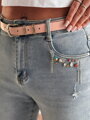 Dámske rifľové nohavice skinny BLINGBLING modré UY2451
