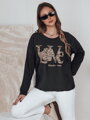 Bluzka damska one size LOVEGLOW ciemnoszara Dstreet RY2697