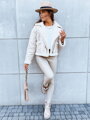 Svetlobéžová dámska bunda PLAYDIVA TY3852