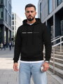 Pánska mikina s nápisom WHATEVER a kapucňou Dstreet čierna NX5128BX