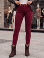 Dámske nohavice BRITTNIX typu skinny bordové UY2222