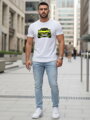 Bedrucktes Feuerwehr-T-Shirt mit Totenkopf für Männer NX054R