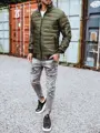 Jedinečná zelená prešívaná bunda.