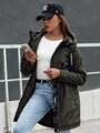 VERCHA dámska bunda parka zelená Dstreet TY4403