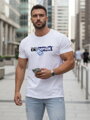 Herren T-Shirt mit Totenkopf und Blumendruck NX079R
