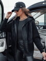 KATHERINE dámska bunda z alpaky čierna Dstreet NY0672