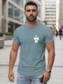 Bedrucktes Feuerwehr-T-Shirt mit Totenkopf für Männer NX054R