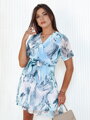 Dámske elegantné šaty CHICLOVE bledomodré EY2518