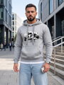 Pánska mikina s nápisom TOKYO a kapucňou Dstreet svetlosivá NX5146BX