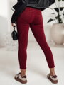 Dámske nohavice BRITTNIX typu skinny bordové UY2222