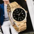 CASIO MTP-V002G-1B PÁNSKE HODINKY (zd103a) + KRABIČKA