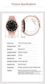 Dámske smartwatch I PACIFIC 18-6  Różowy / white (sy015f)