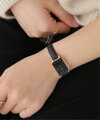 DÁMSKE HODINKY DANIEL WELLINGTON DW00100435 - Quadro lisované Sheffield Rose Gold 20mm + KRABIČKA