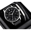 Elegantný pánsky darčekový set Paul Lorens – hodinky a topánky (zg362e)