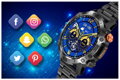 Pánske smartwatch GRAVITY GT20-1 - AMOLED, (sg024a)