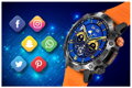 Pánske smartwatch GRAVITY GT20-3 - AMOLED, (sg024c)