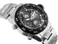 Pánske hodinky PERFECT ZEUS - A890 (zp257b) - silver/black