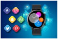 Dámske smartwatch I Rubicon RNCE98 - volania,  (sr043b)
